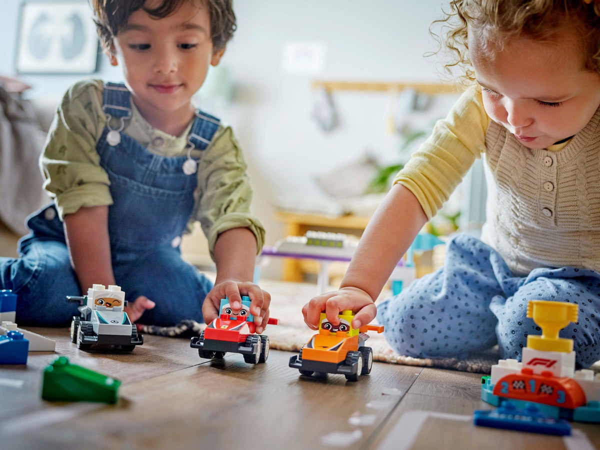 LEGO DUPLO F1 Team Race Cars & Drivers (10445) lifestyle