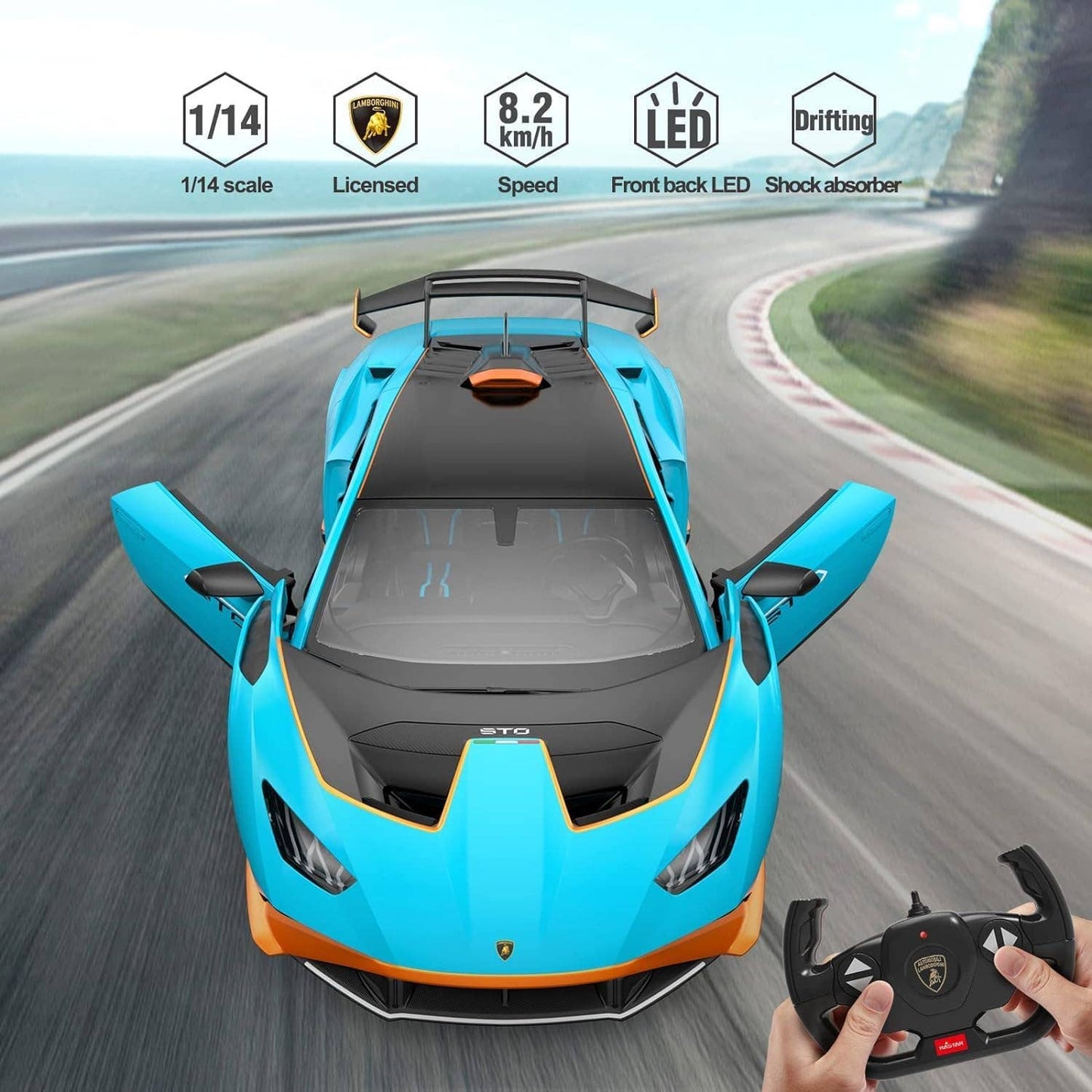 1:14 RC Lamborghini Huracan STO Remote Control Sports Car