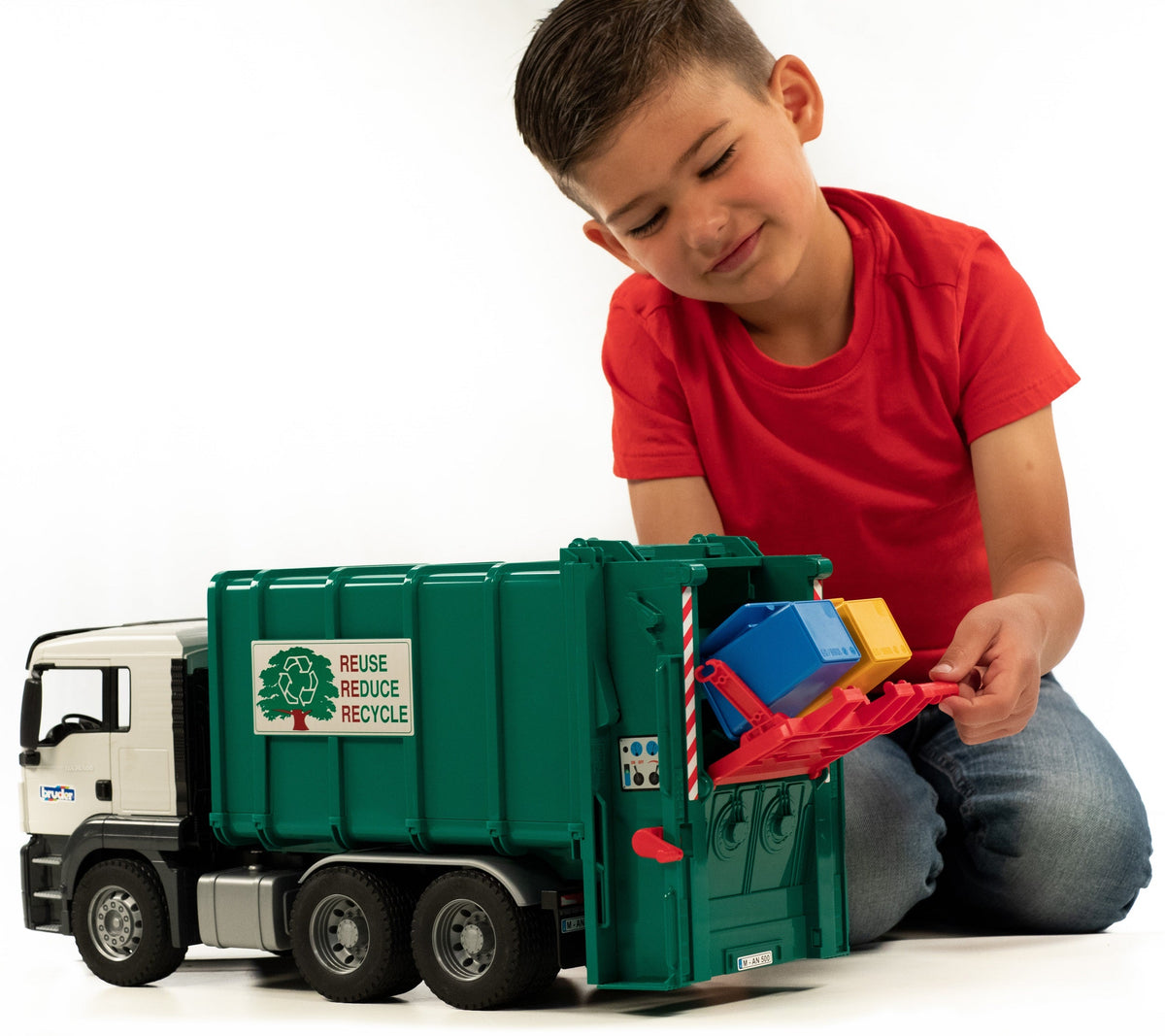 Bruder MAN TGS Rear Loading Garbage Truck (03763) — view 5
