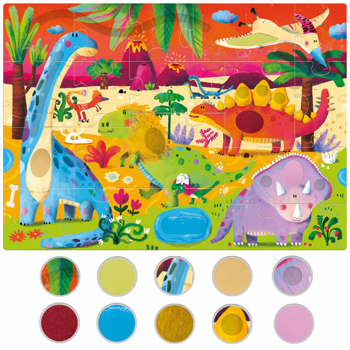 Headu Tactile Puzzle Dino Montessori - photo 2