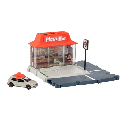 Matchbox Action Drivers Pizza Hut Pizza Run Playset