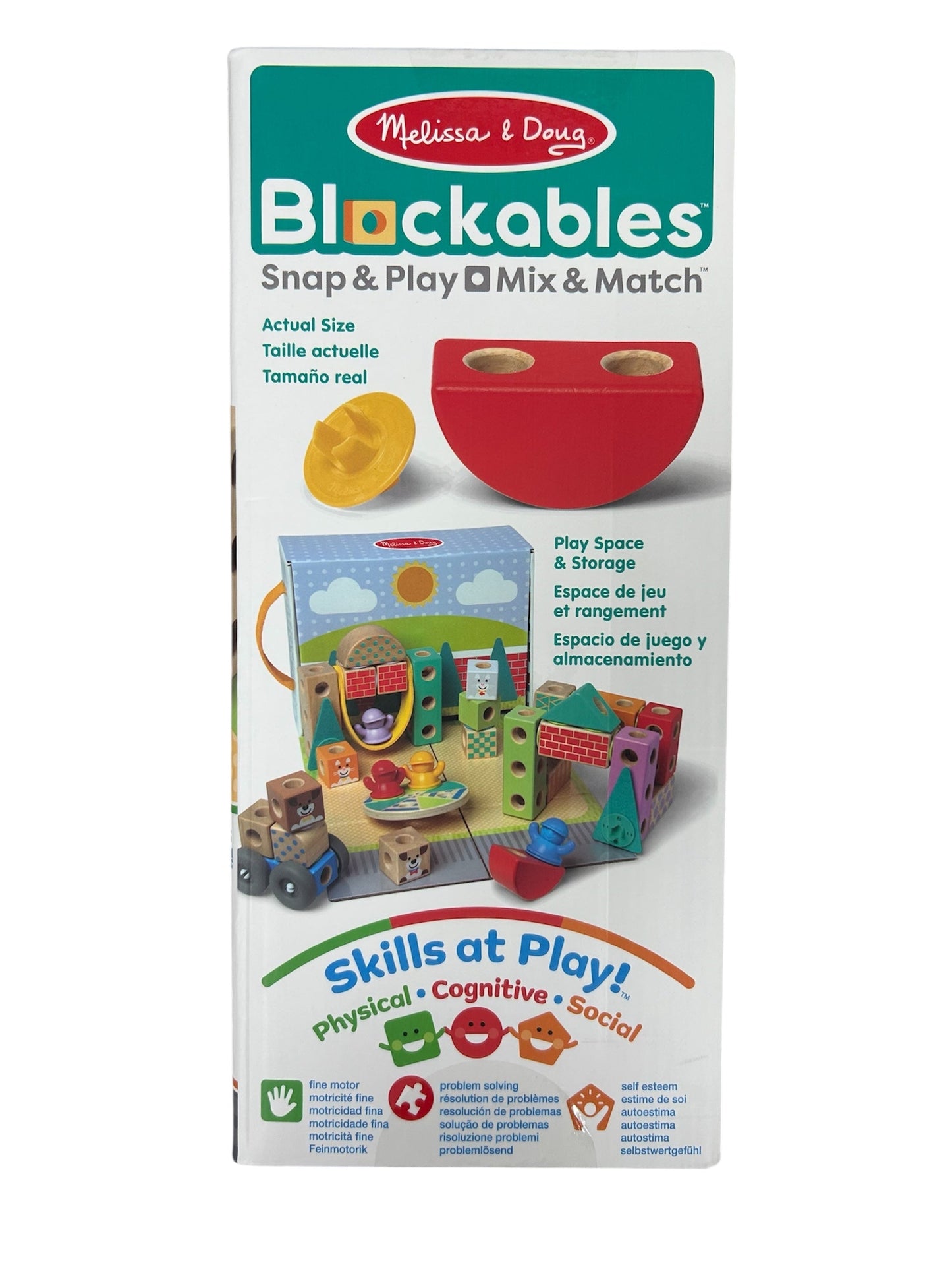 Melissa & Doug Blockables Town 73 Piece Play Set 50279 LJ51108