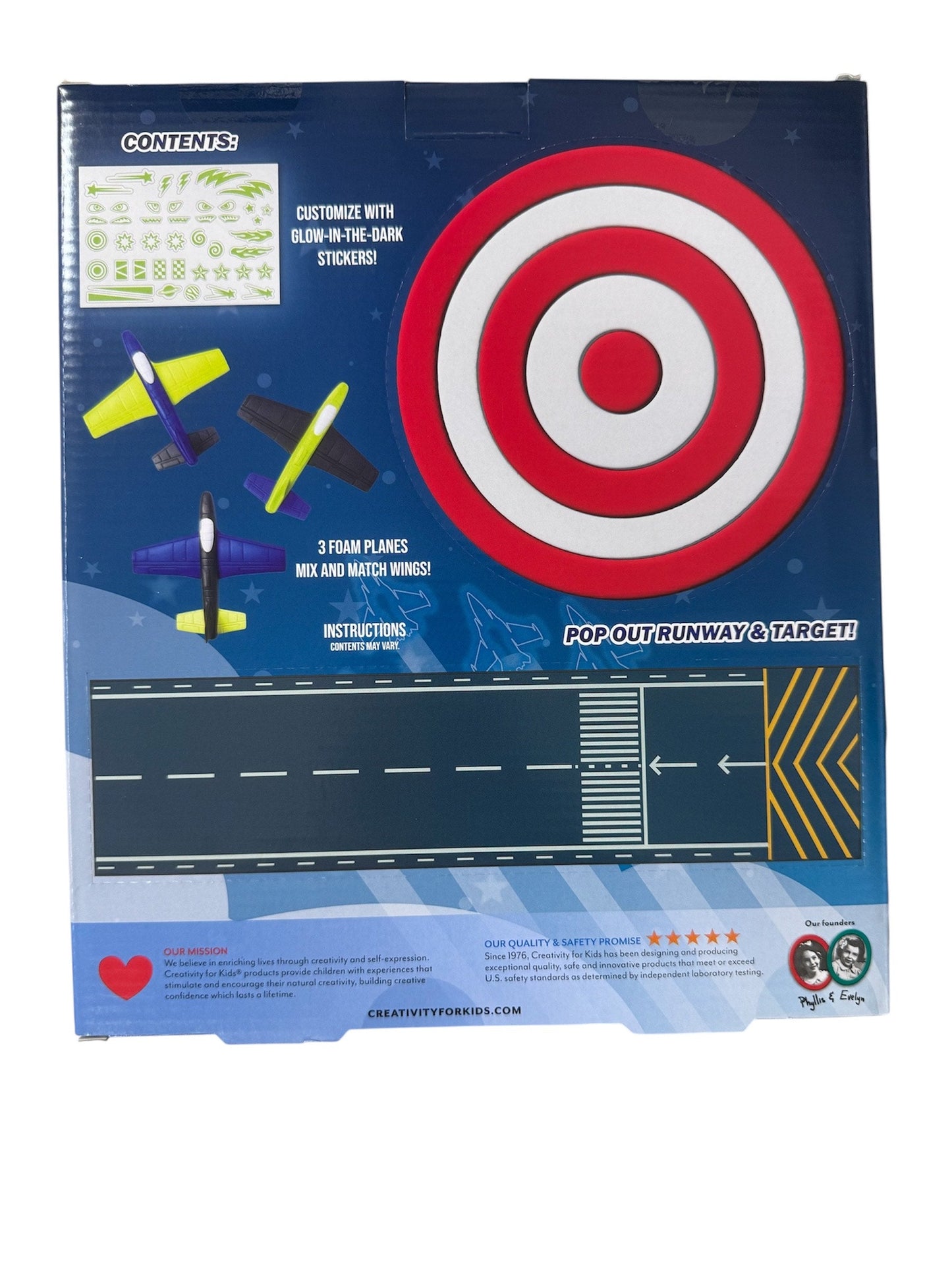 Creativty for Kids Stunt Squadron Glow-In-The Dark Foam Fliers A23335C
