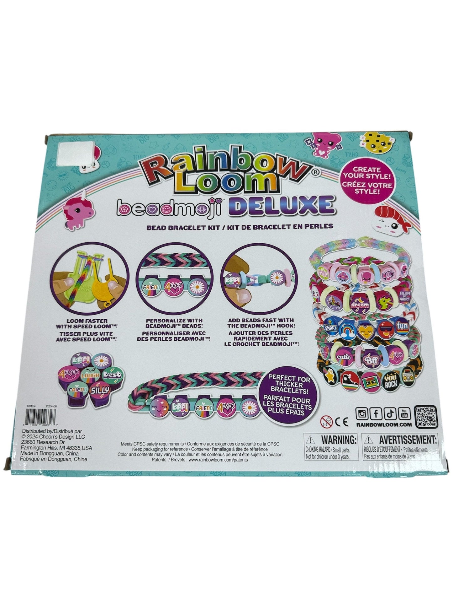 Rainbow Loom Beadmoji Deluxe Bead Bracelet Kit R0124 CDNR0124