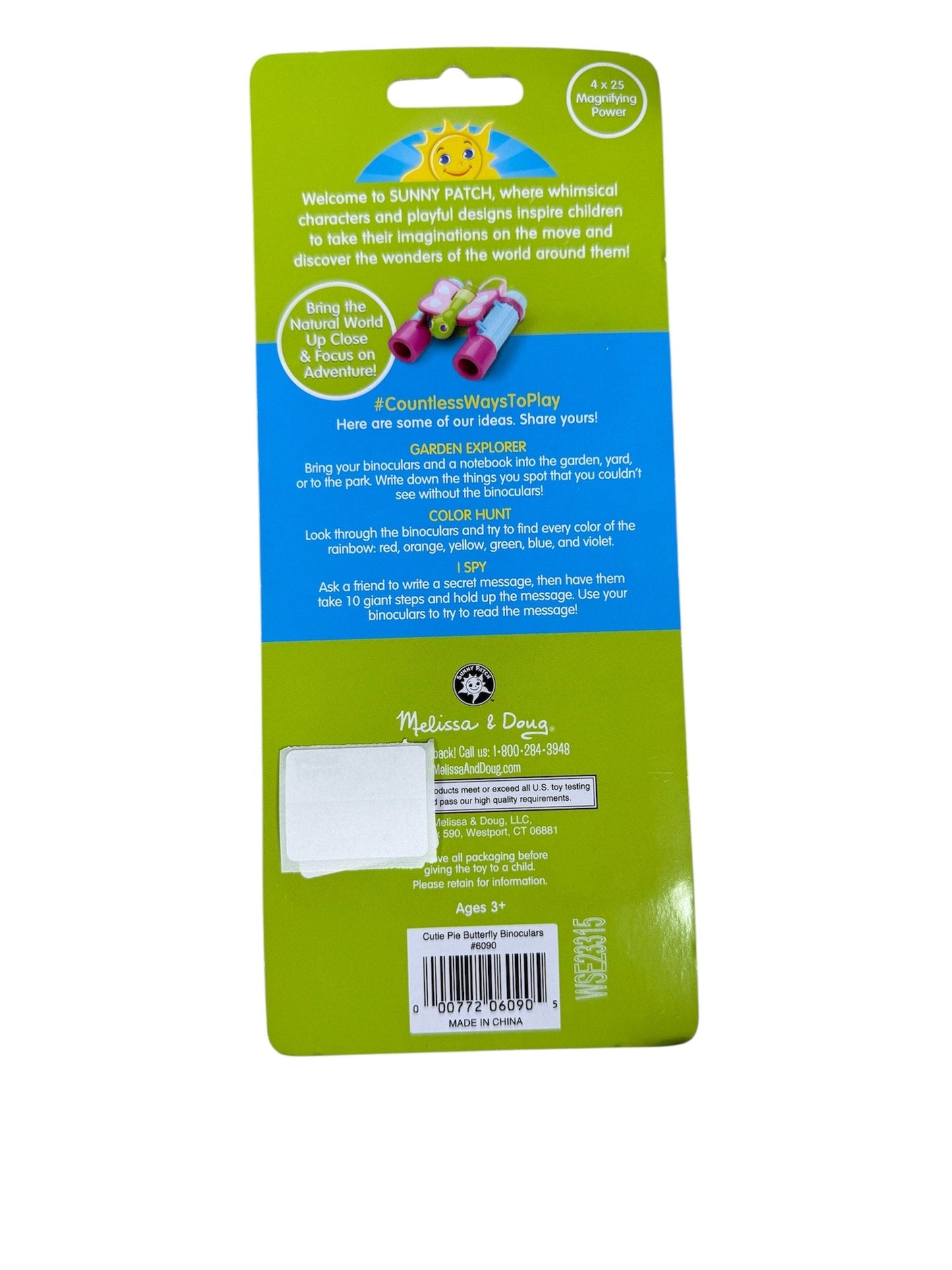 Melissa & Doug Sunny Patch Cutie Pie Butterfly Binoculars 6090