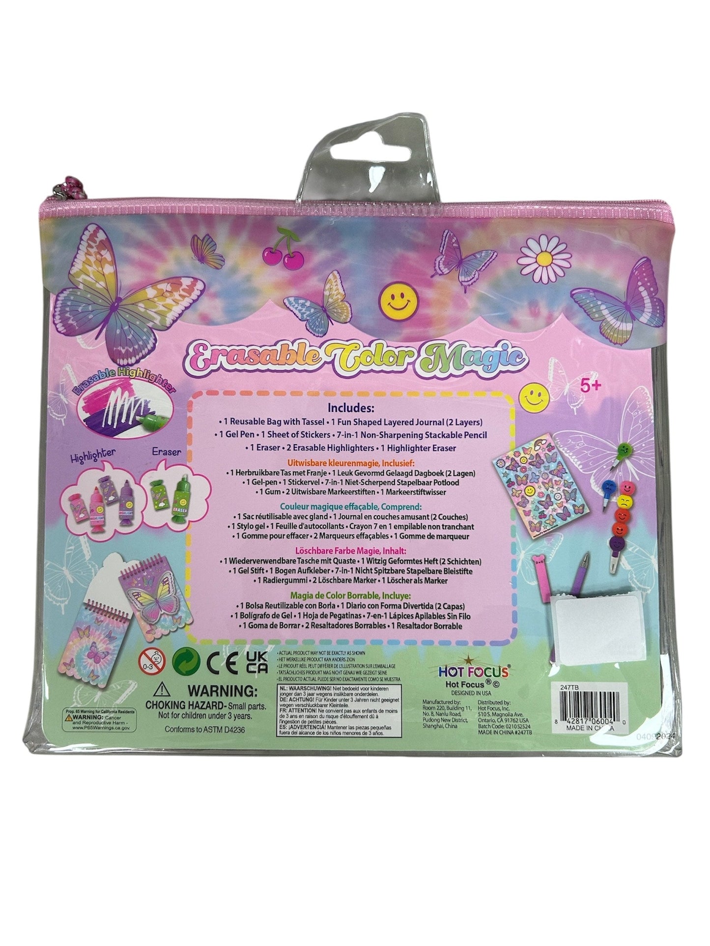 Hot Focus Erasable Color Magic Drawing Set 247TB HFS247TB