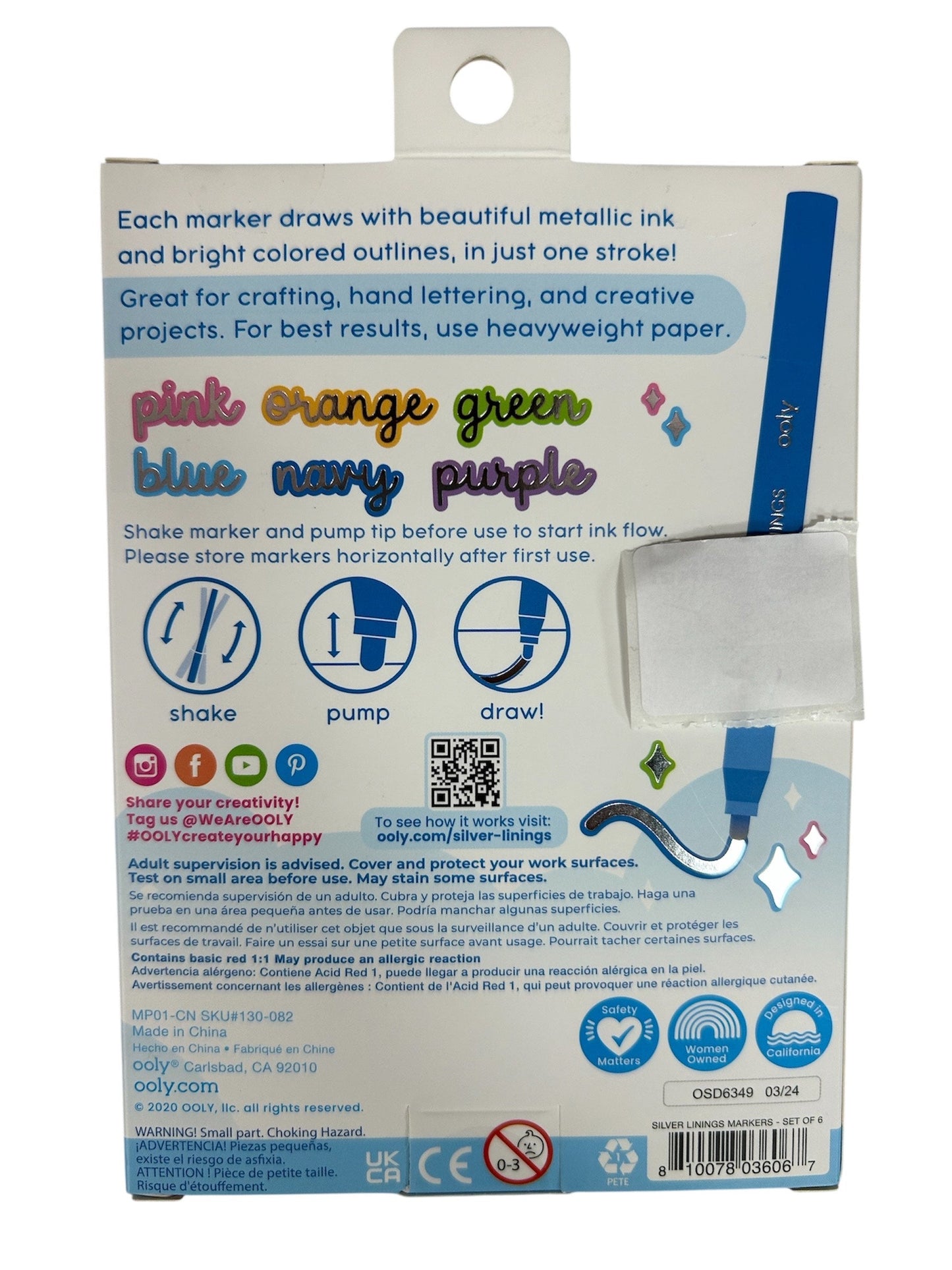 Ooly Silver Linings Markers 130-082 IAR130082