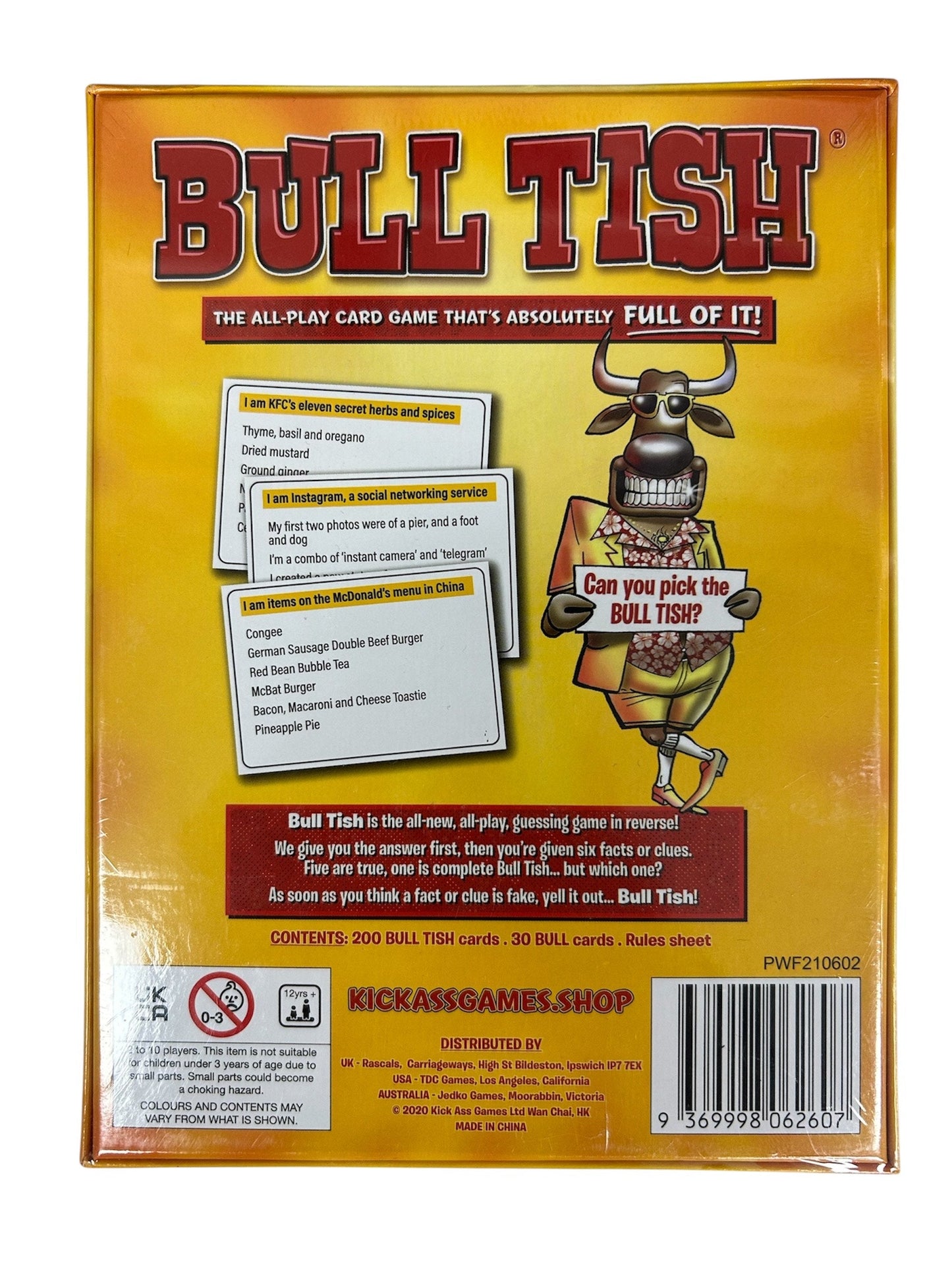 TDC Games Bull Tish Card Game PWF210602 JH509902