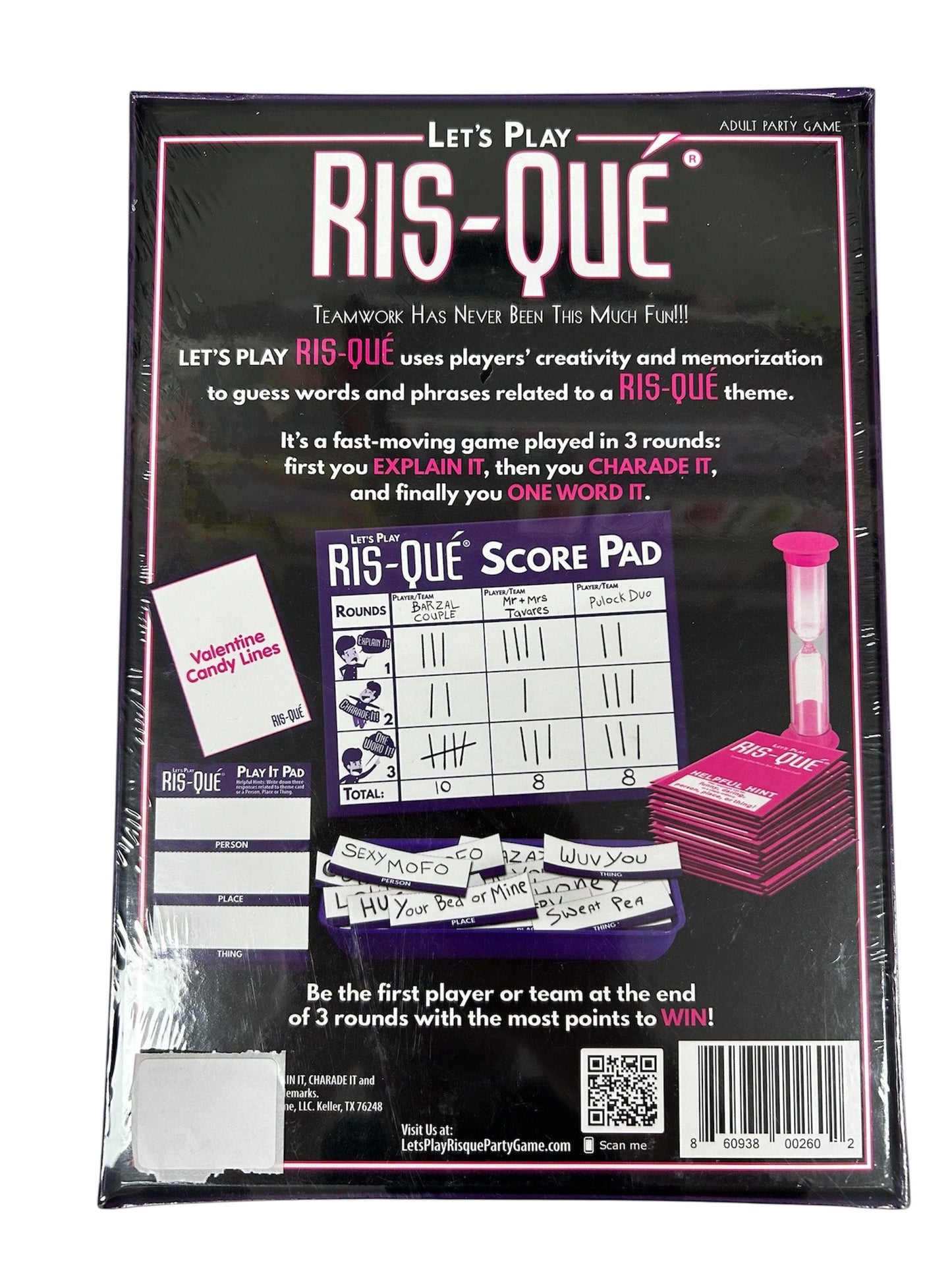 John Hansen Company Let's Play Ris-Que Adult Party Game 260