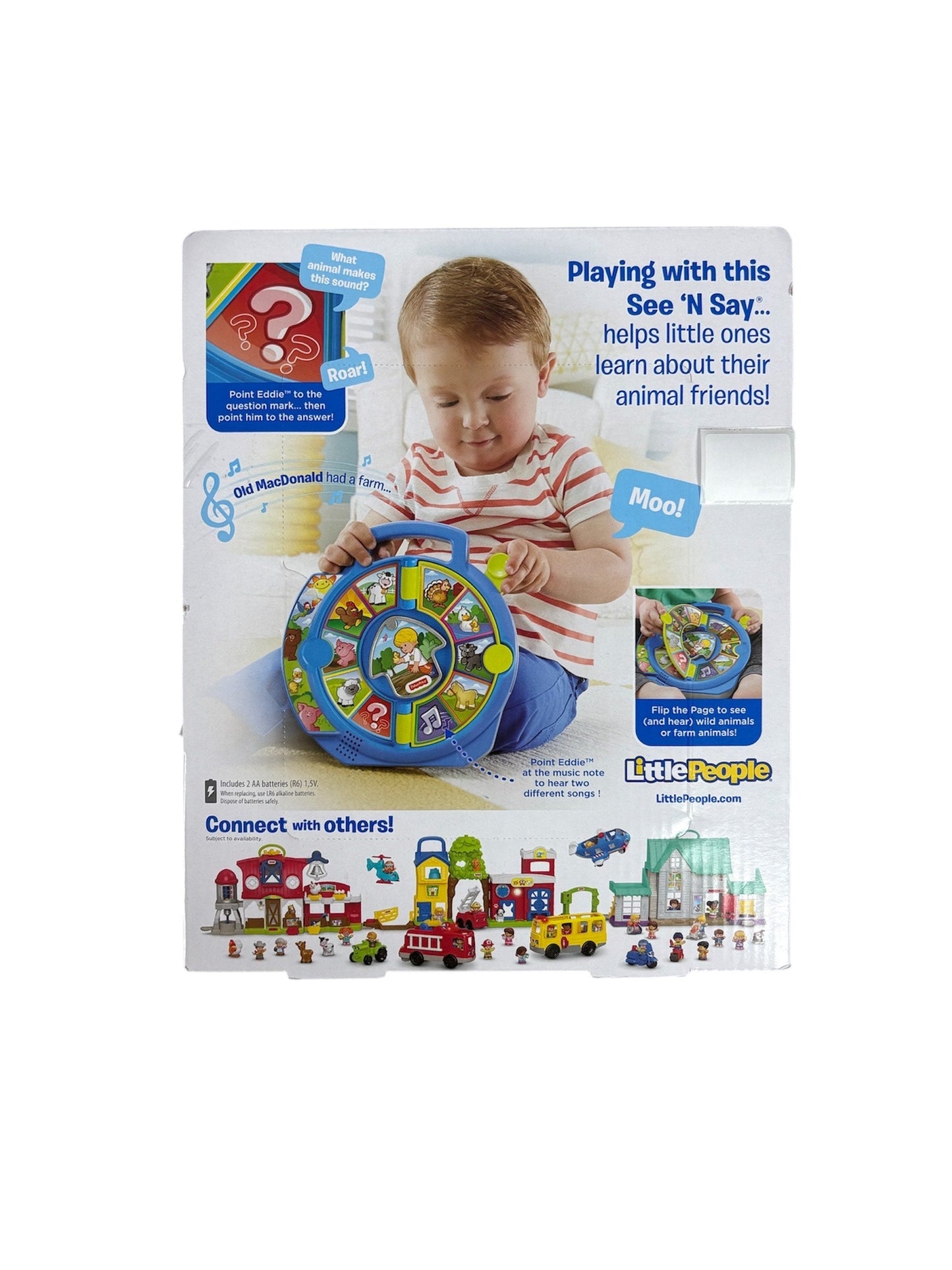 Fisher Price Little People World of Animals See N' Say Toy DVP80