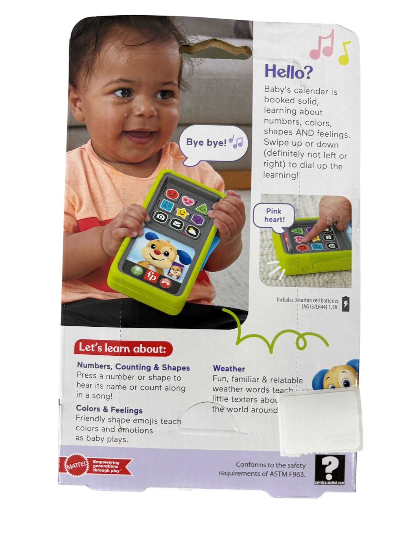 Fisher Price Laugh & Learn 2-in-1 Slide To Learn Smartphone HLY61