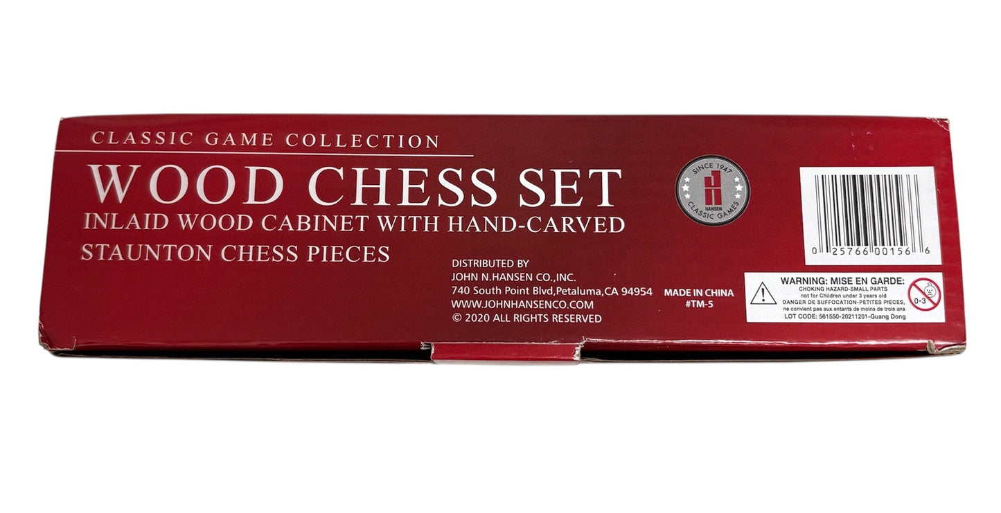 Hansen Classic Games Wooden Chess Set TM-5