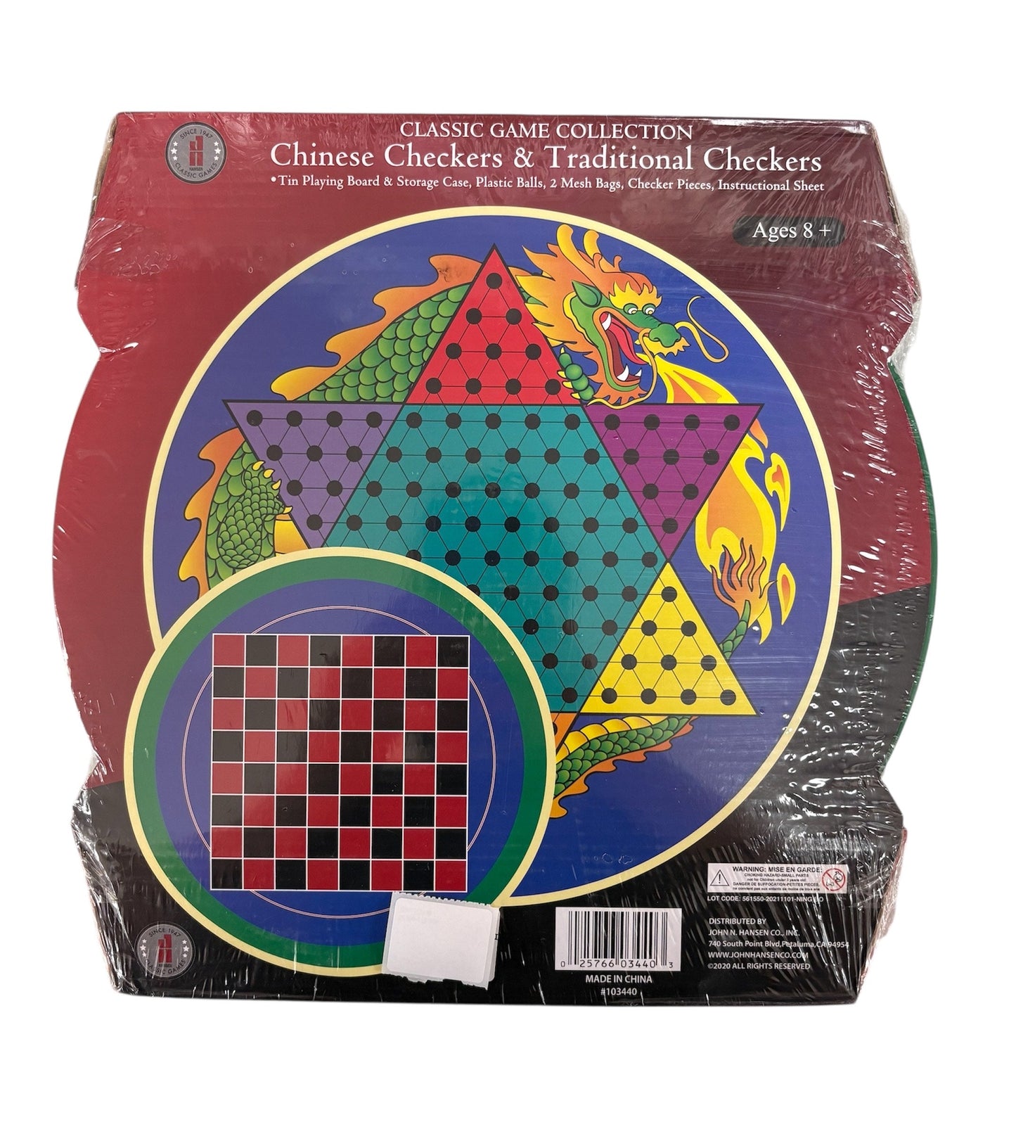 Hansen Classic Games Chinese Checkers & Traditional Checkers 103440
