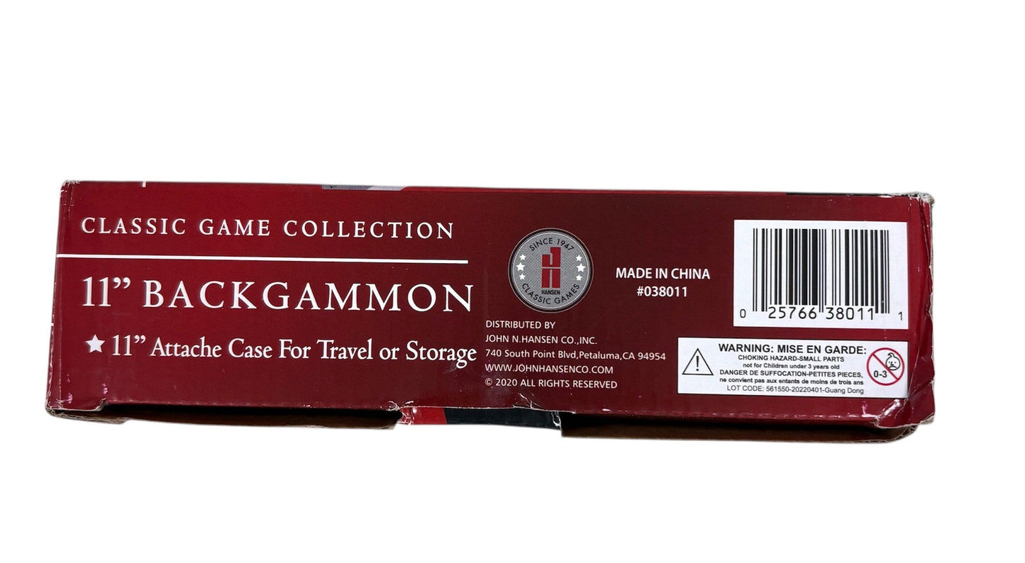 Hansen Classic Games 11" Backgammon 038011