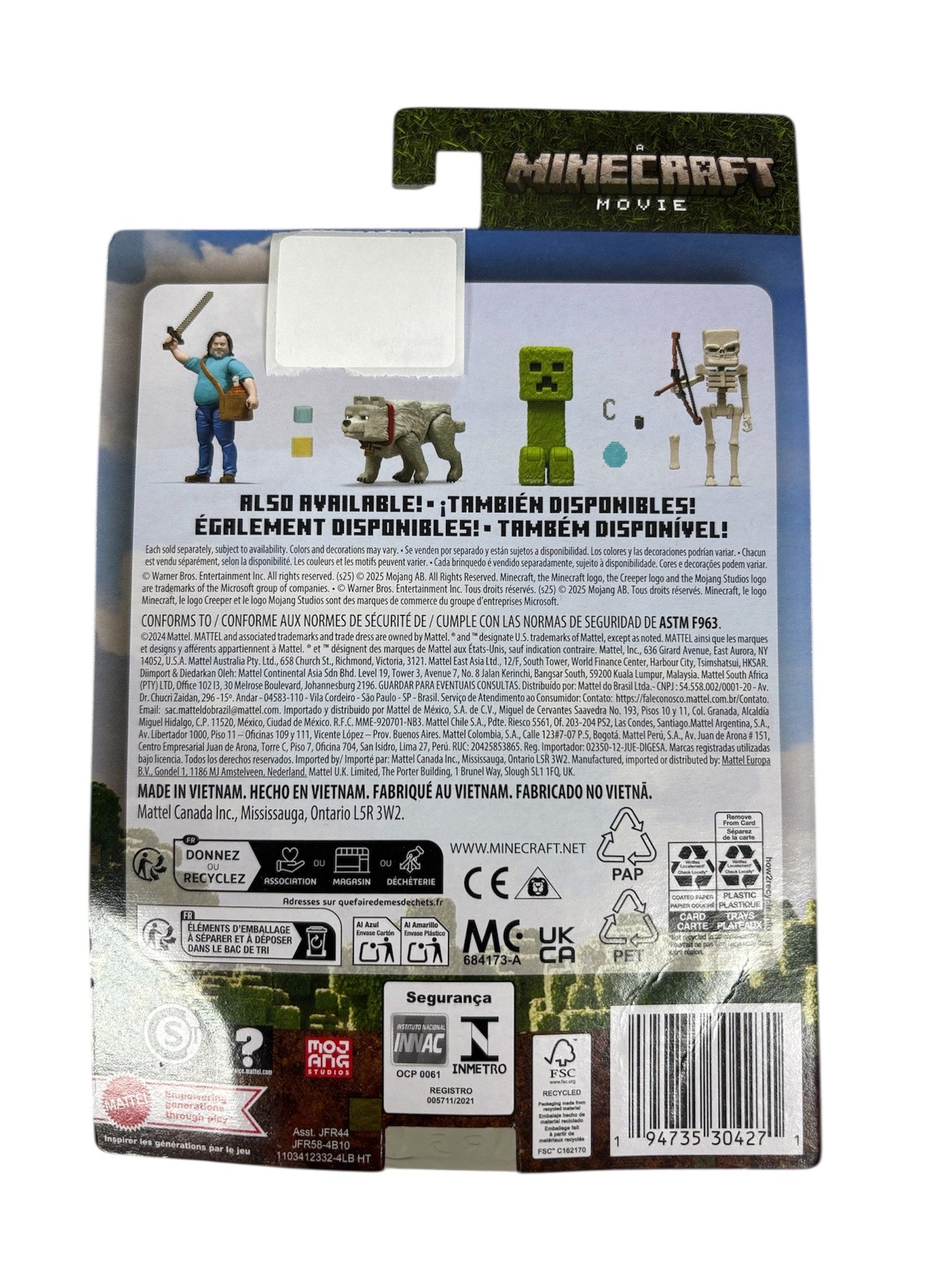 Mattel A Minecraft Movie Creeper Figure with Accessories JFR58
