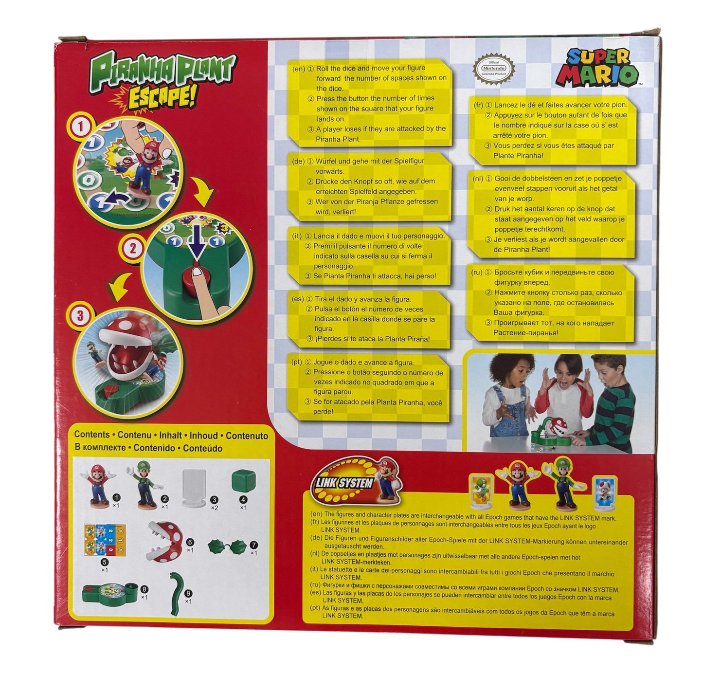 Epoch Games Super Mario Piranha Plant Escape! Game 7357