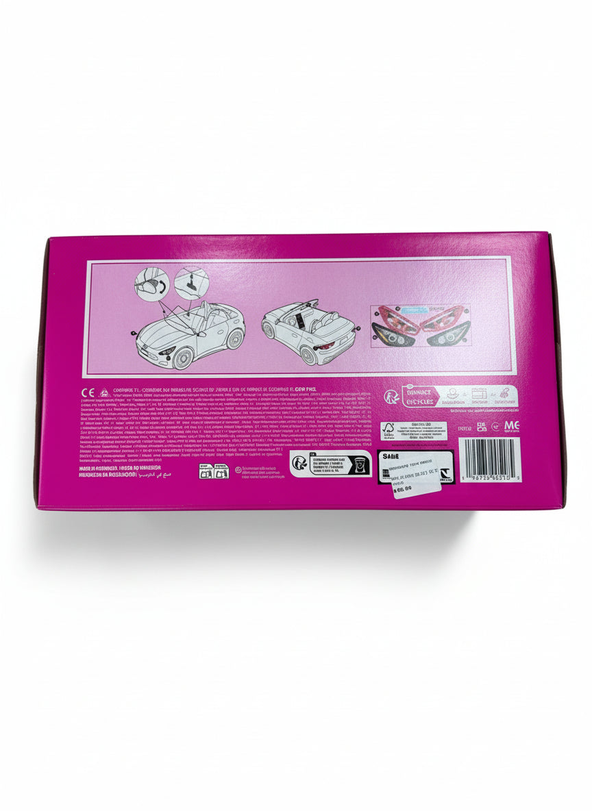 Barbie Doll & Purple Convertible Car Playset (HBY29)