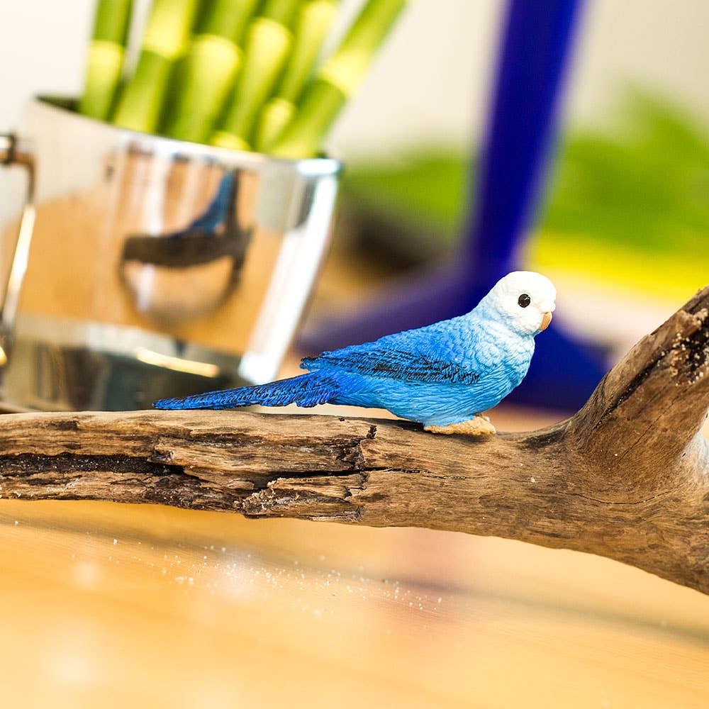 Blue Budgie Figurine Toy - Kids