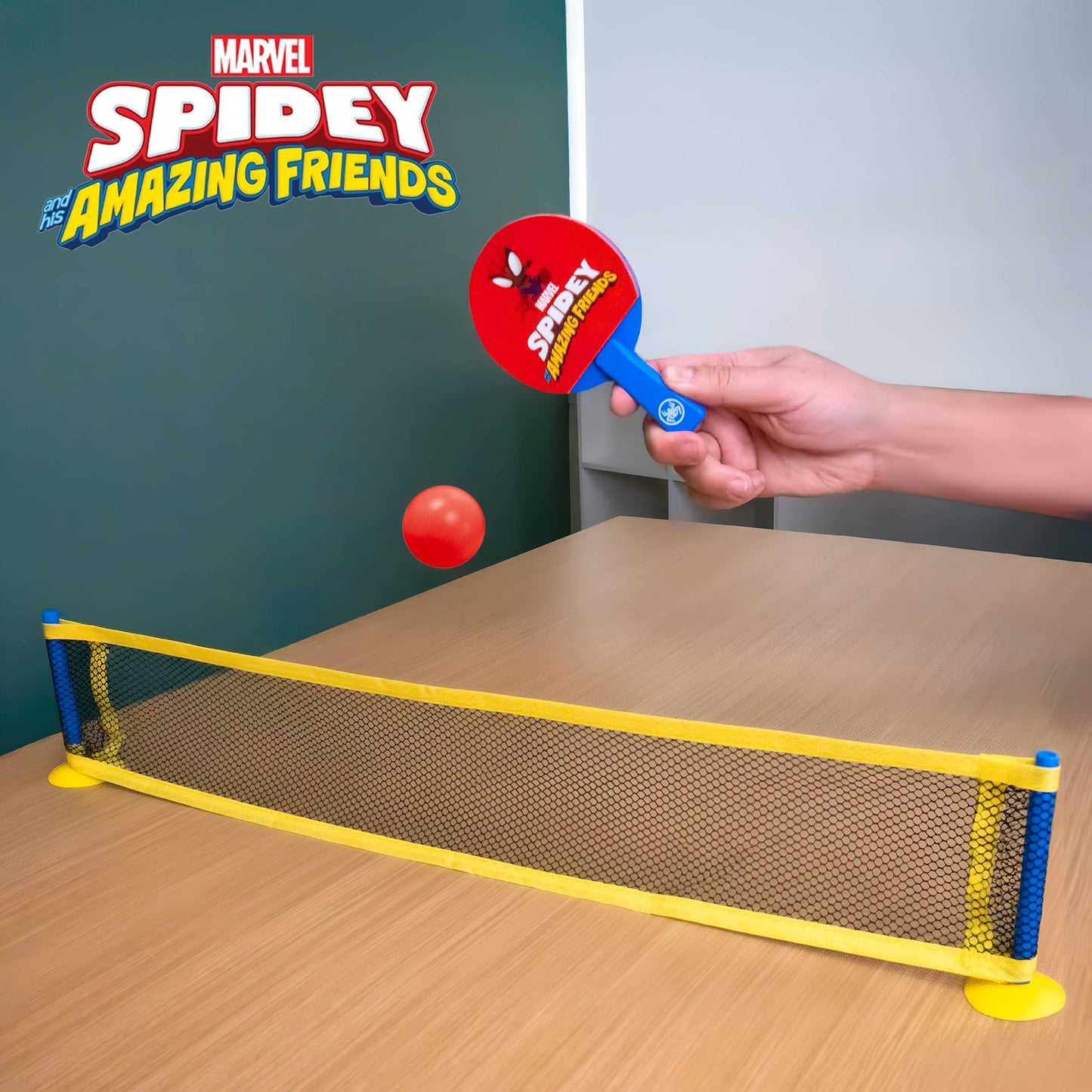 Spidey & His Amazing Friends Mini Tabletop Table Tennis Set