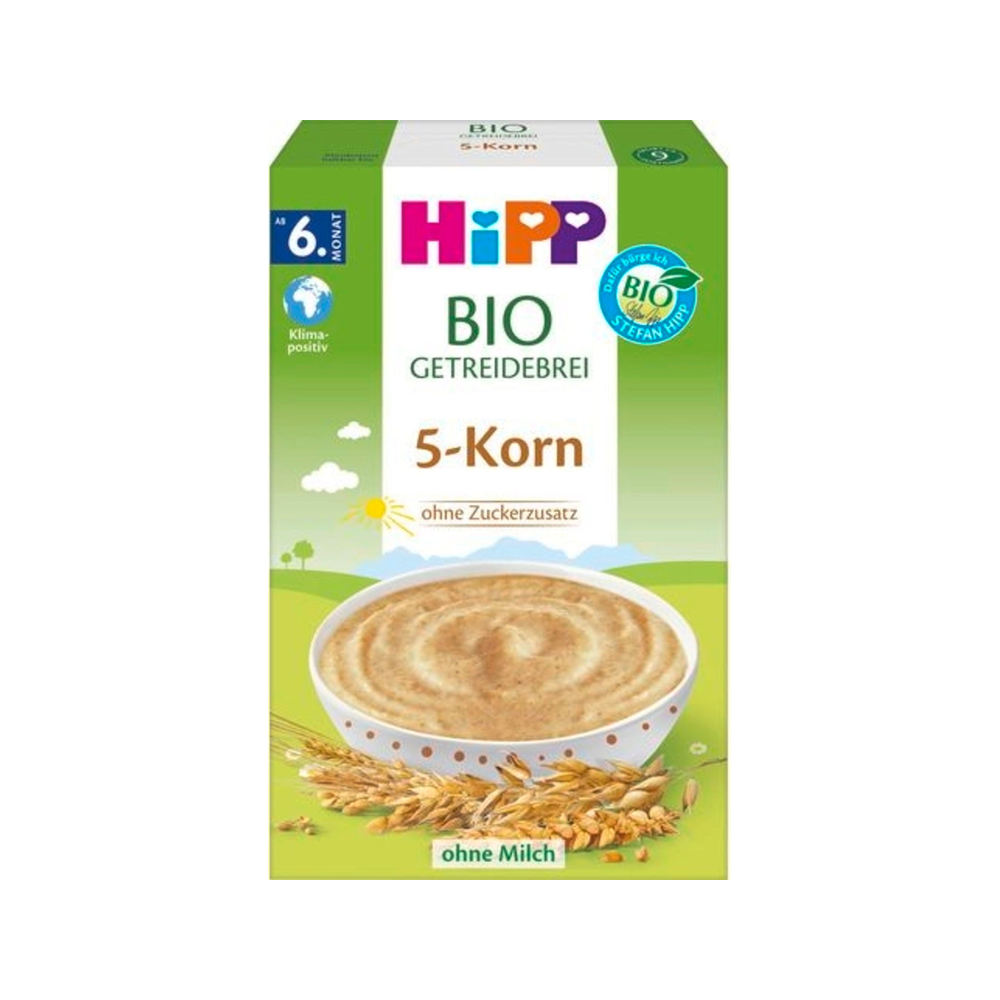 HiPP 5-Grain Organic Baby Cereal 200 g (DA30405) DE