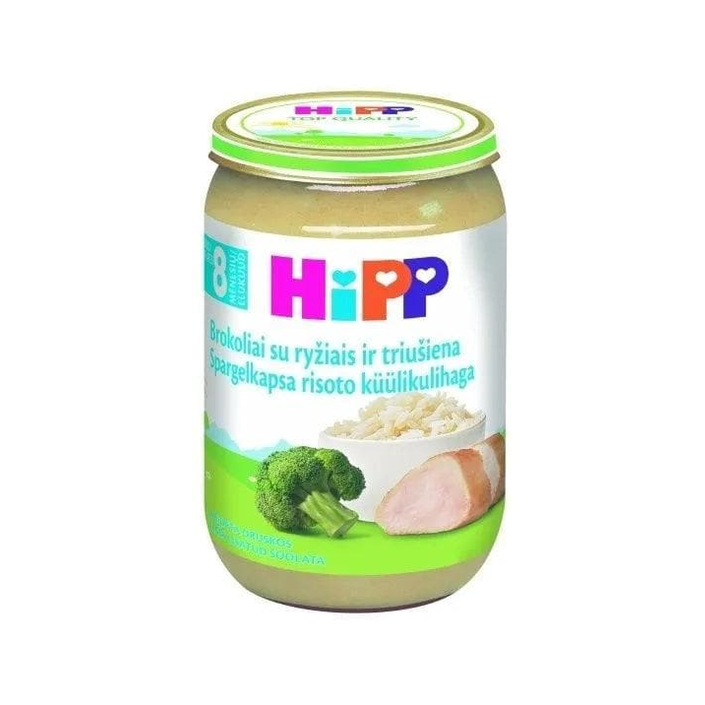 HiPP Broccoli with Rice and Rabbit Puree 220 g
