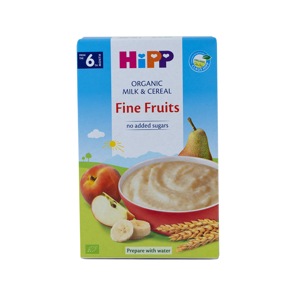 HiPP Fine Fruits Organic Milk & Cereal 250 g