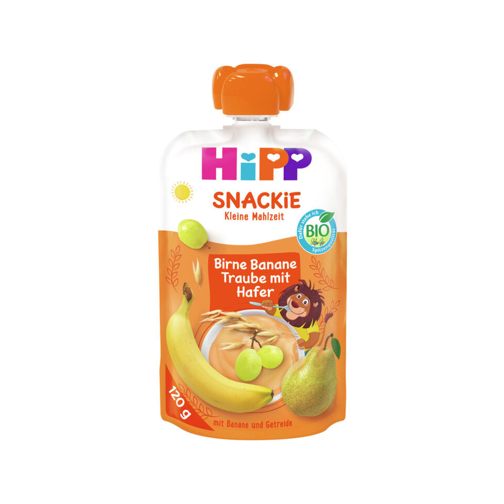 HiPP Hippis Sport Pear Banana Grape with Oat 120 g