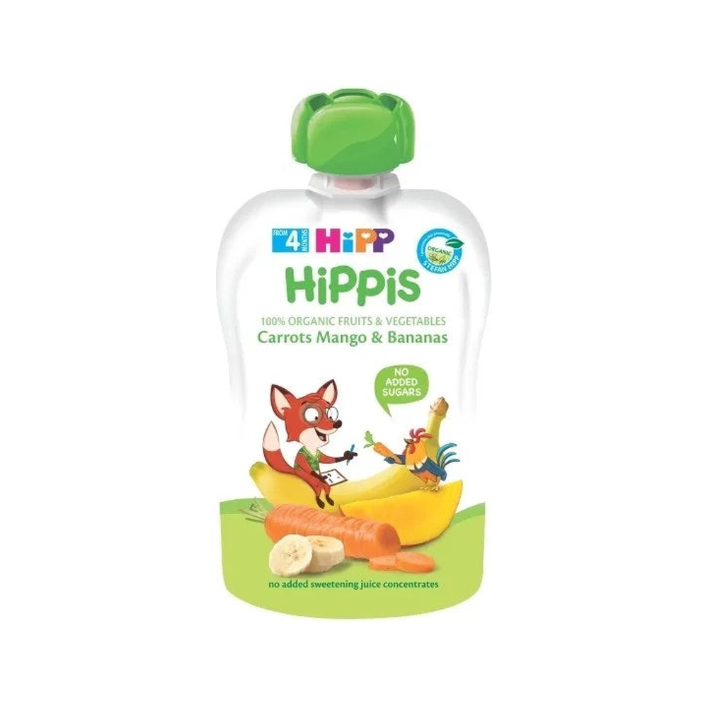 HiPP Organic Apple Carrot Mango Banana Puree 100 g