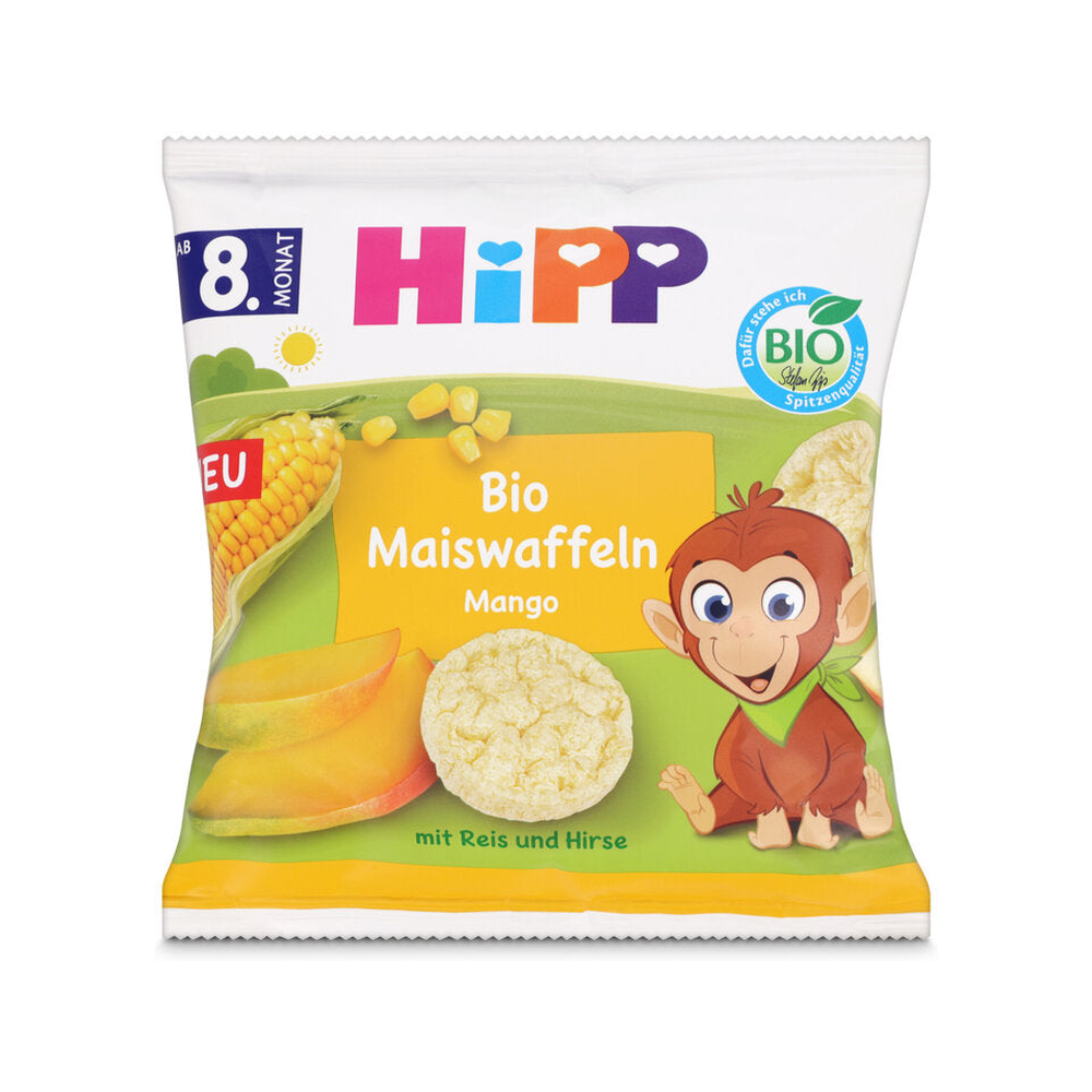 HiPP Organic Corn Waffles Mango 23 g