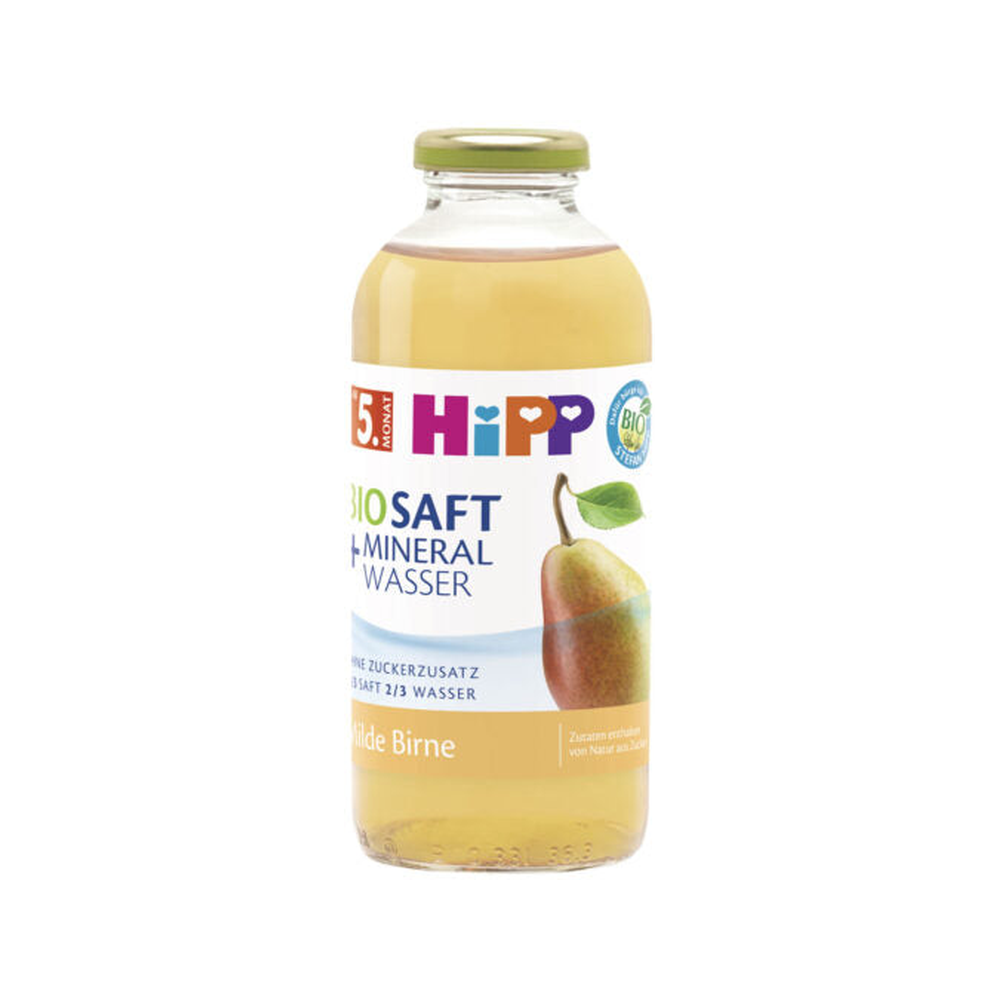 HiPP Organic Mild Pear Juice with Still Mineral Water 500 ml
