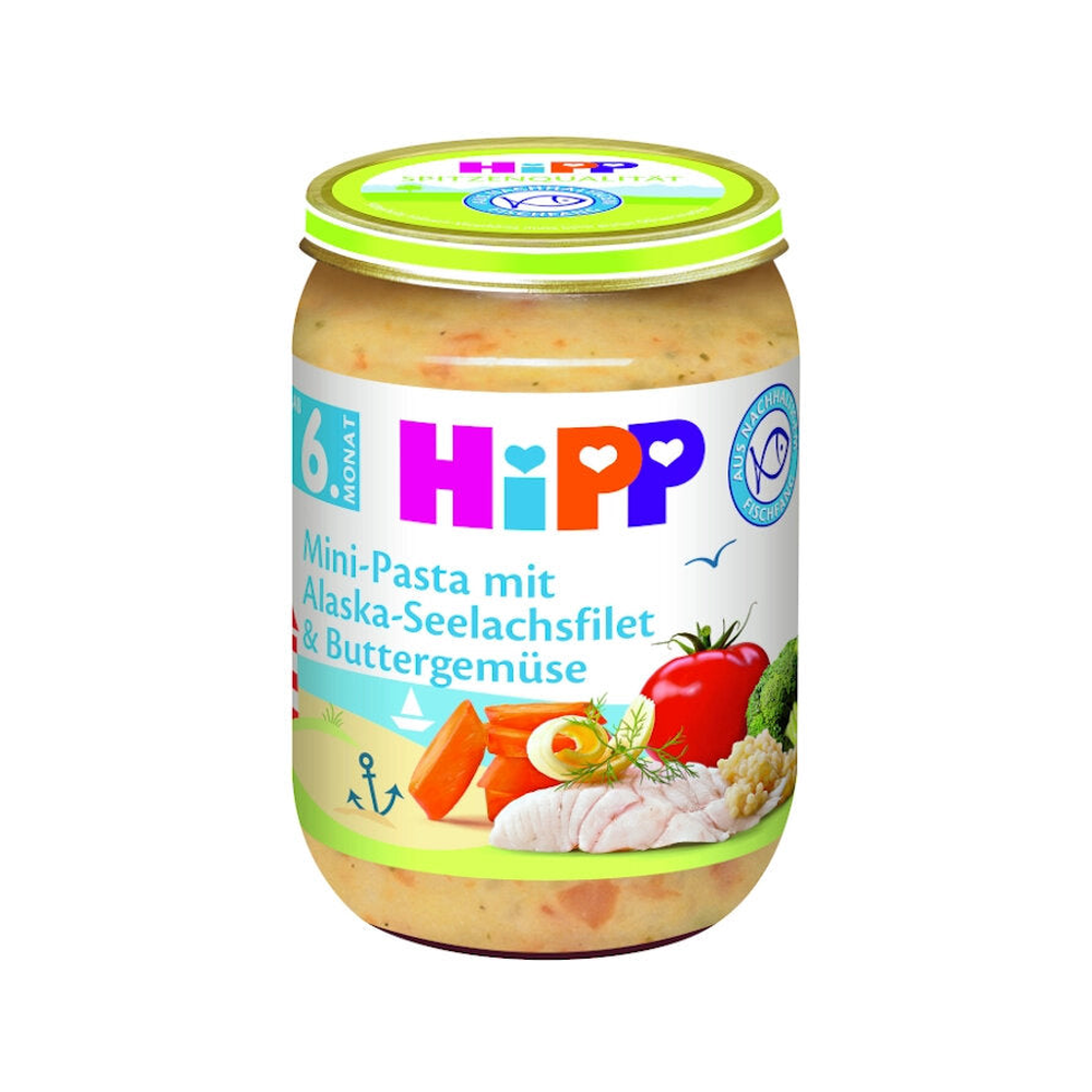 HiPP Pasta with Alaskan Cod and Vegetables Puree 190 g