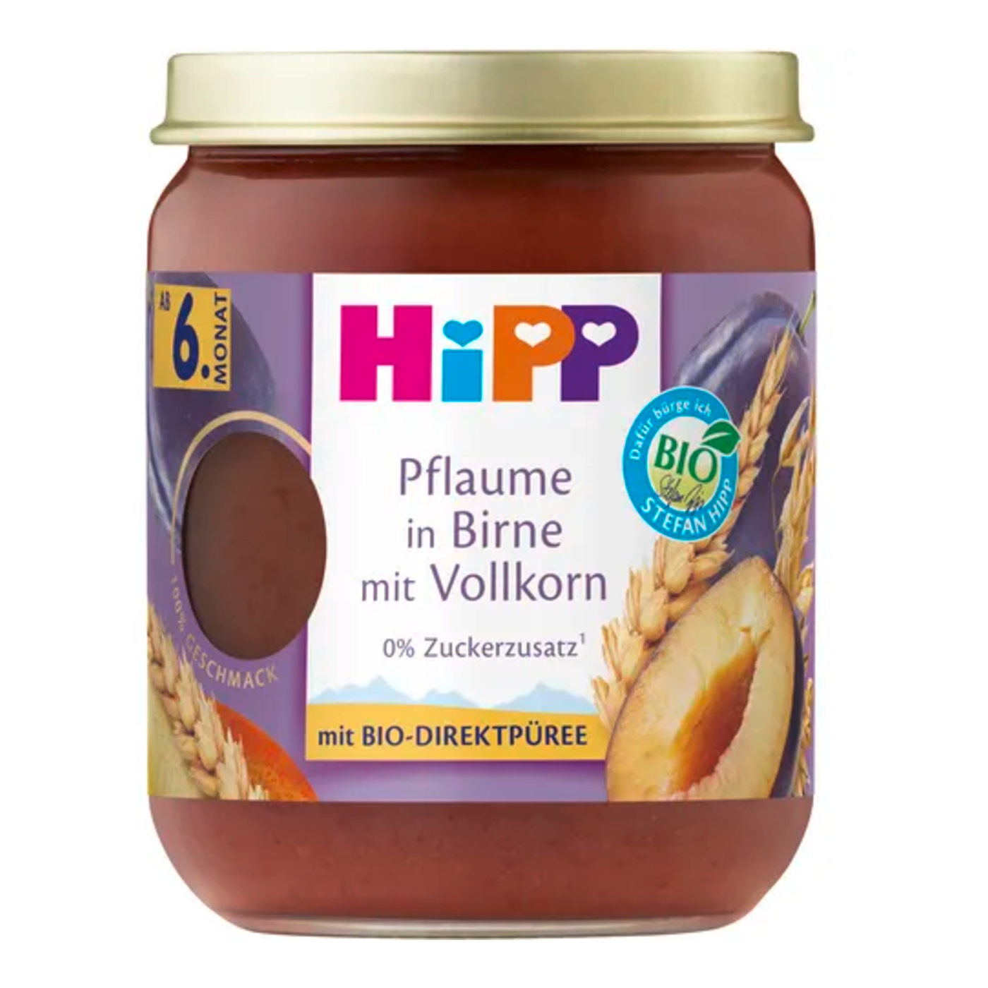 HiPP Plums and Pears with Wholegrains Puree 160 g