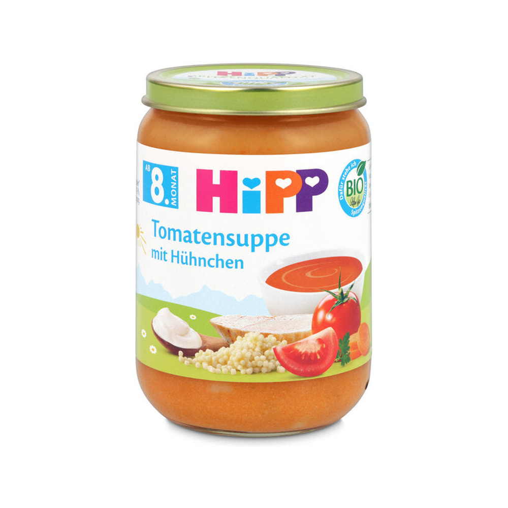 HiPP Tomato Soup with Dumplings and Chicken Puree 190 g