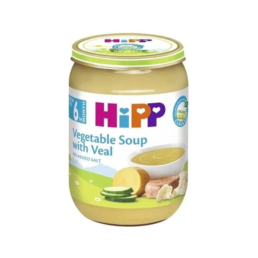 HiPP Vegetable Soup with Veal 190 g
