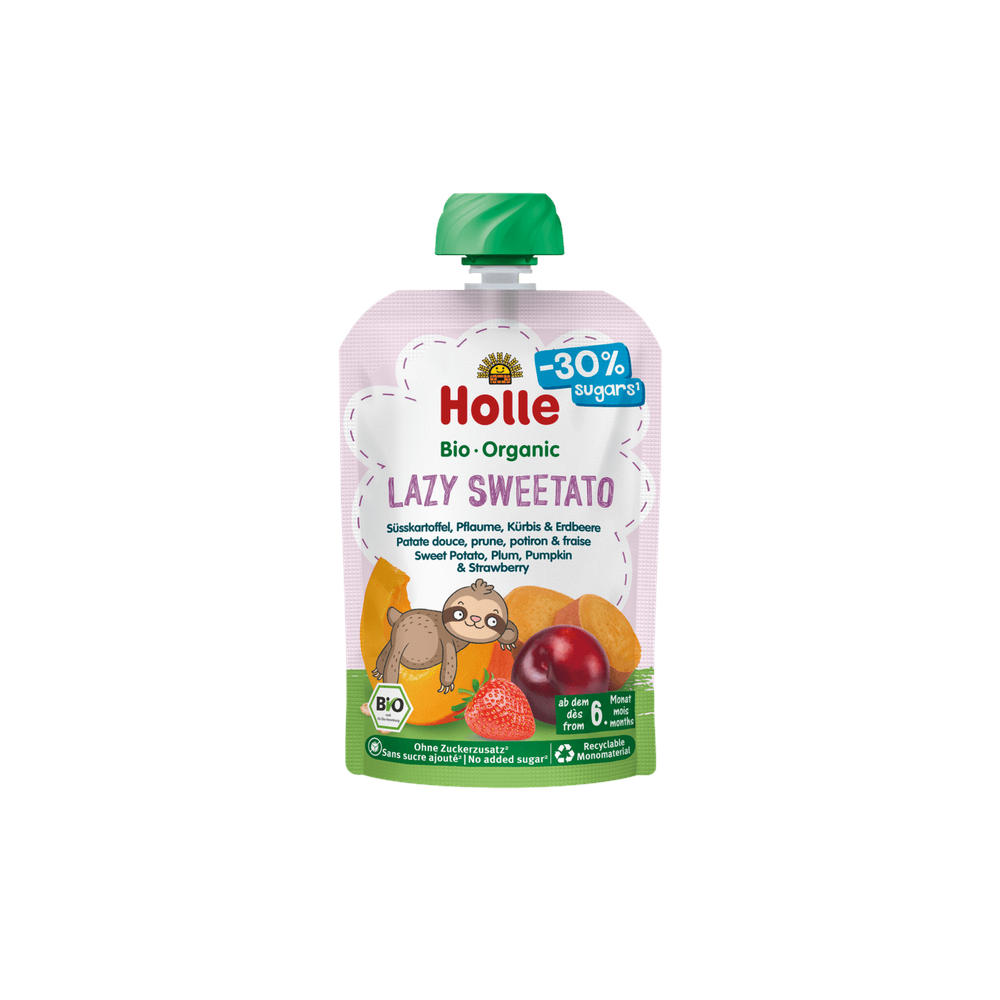 Holle Lazy Sweetato - Pouch Sweet Potato, Plum, Pumpkin & Strawberry 100 g