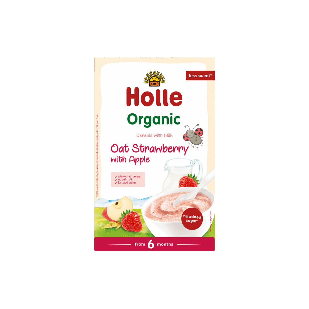 Holle Organic Milk Cereal with Oat, Strawberry and Apple 250 g