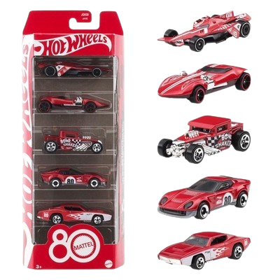Hot Wheels Mattel 80th Anniversary 5-Pack (JGK08)