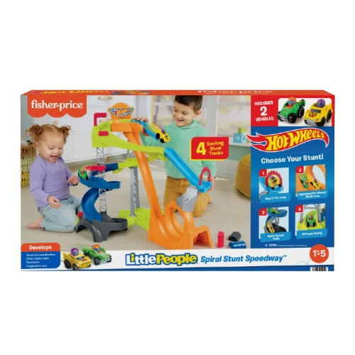 Fisher-Price Little People Hot Wheels Spiral Stunt Speedway (HWB37)