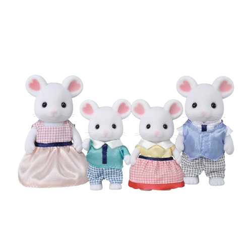 Calico Critters Marshmallow Mouse Family