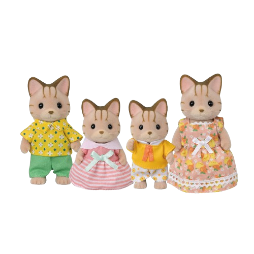 Calico Critters Striped Cat Family