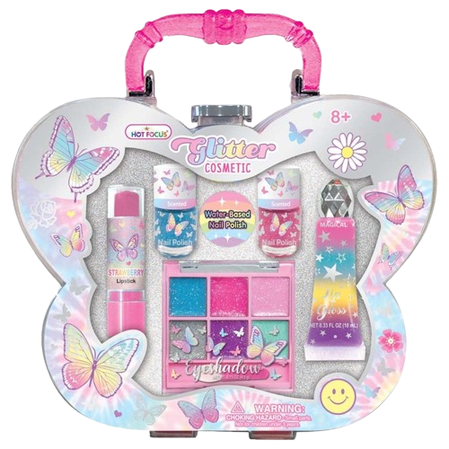 Hot Focus Glitter Cosmetic, Tie Dye Butterfly 068TB