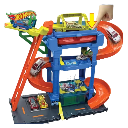 Hot Wheels City Tunnel Twist Car Wash Playset (HTN80)