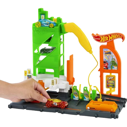 Hot Wheels City Super Recharge Fuel Station Playset (HTN79)