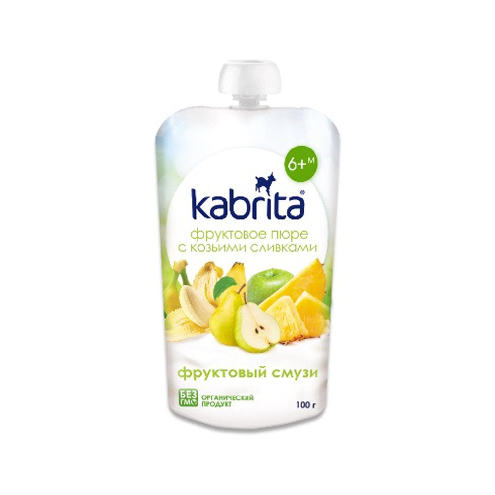Kabrita Fruit Smoothie And Apple Puree With Sweet Goat Milk Cream 100 g