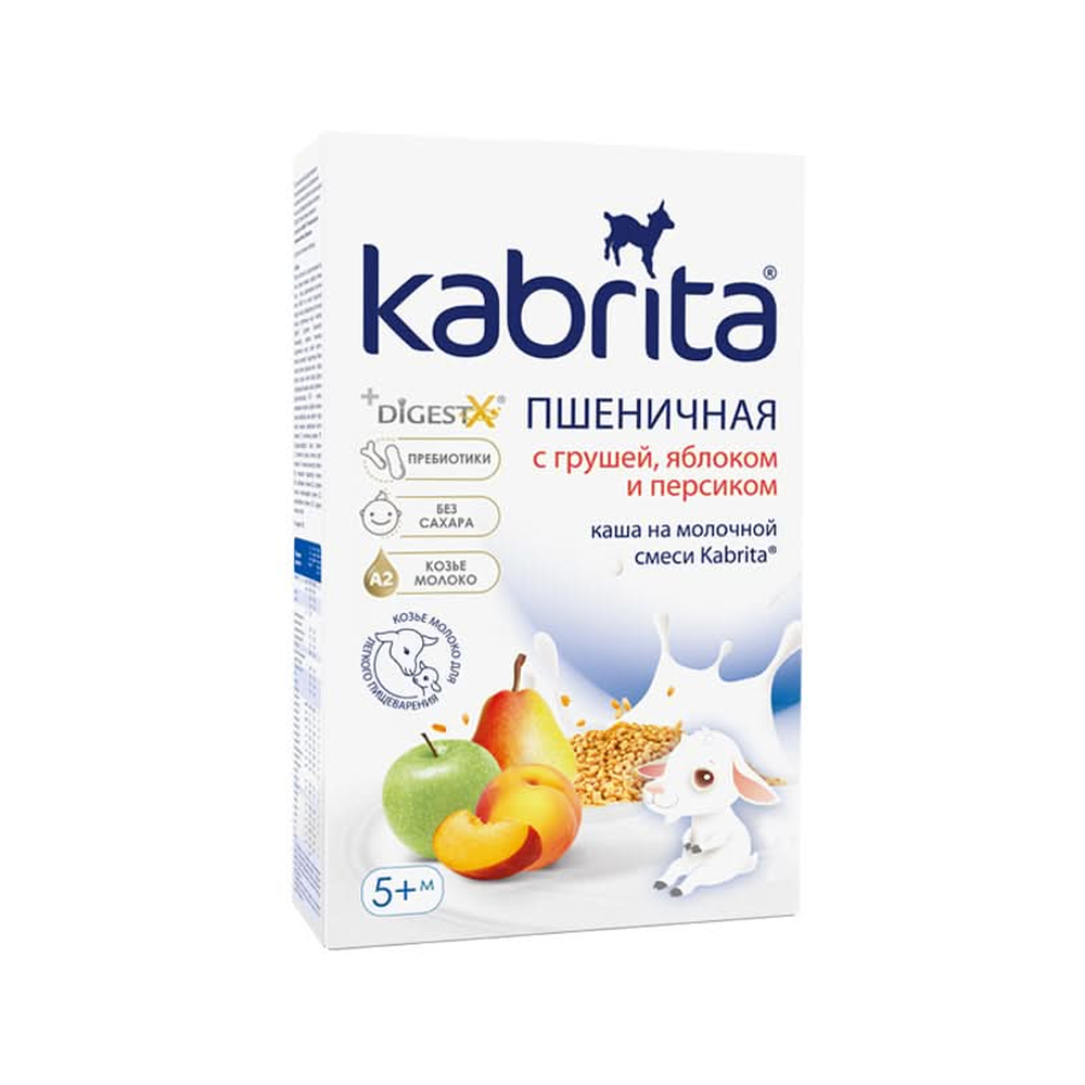 Kabrita Wheat Cereal with Pear, Apple and Peach With Goat Milk 180 g