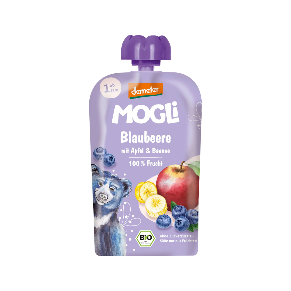 Mogli Organic Pouch Blueberry Banana 120 g