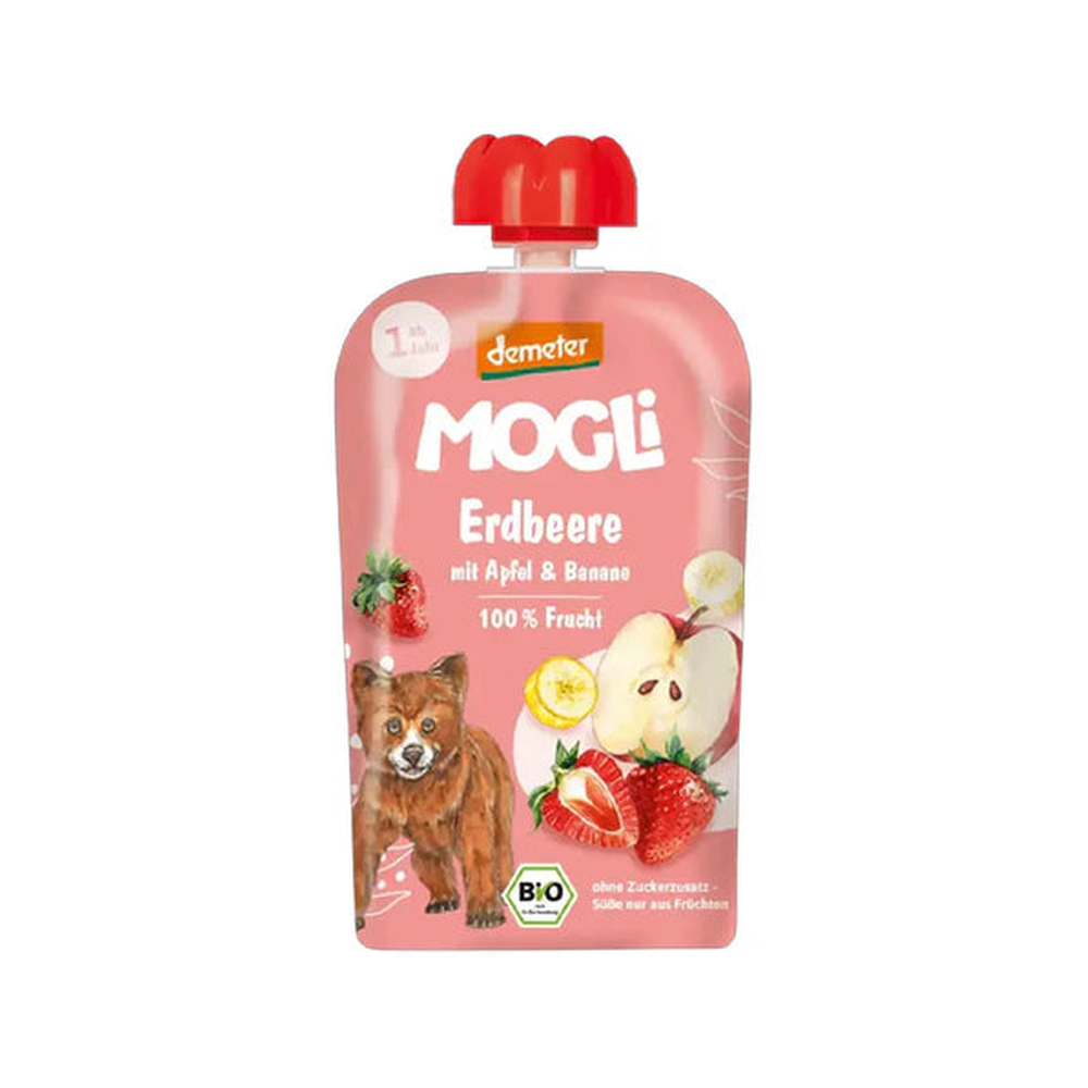 Mogli Organic Pouch Strawberry Apple 120 g