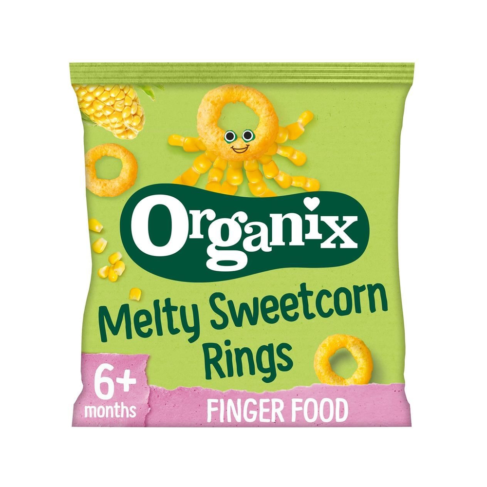 Organix Melty Sweetcorn Rings 20 g