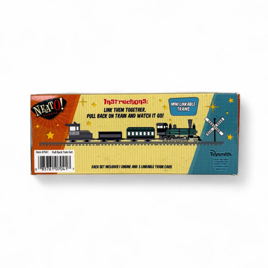 Toysmith Neato! pull-back train set