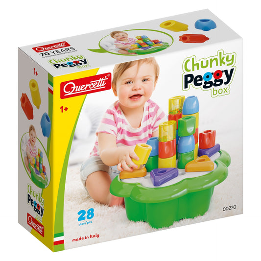 Quercetti Chunky Peggy Box - 28 pcs (00270)